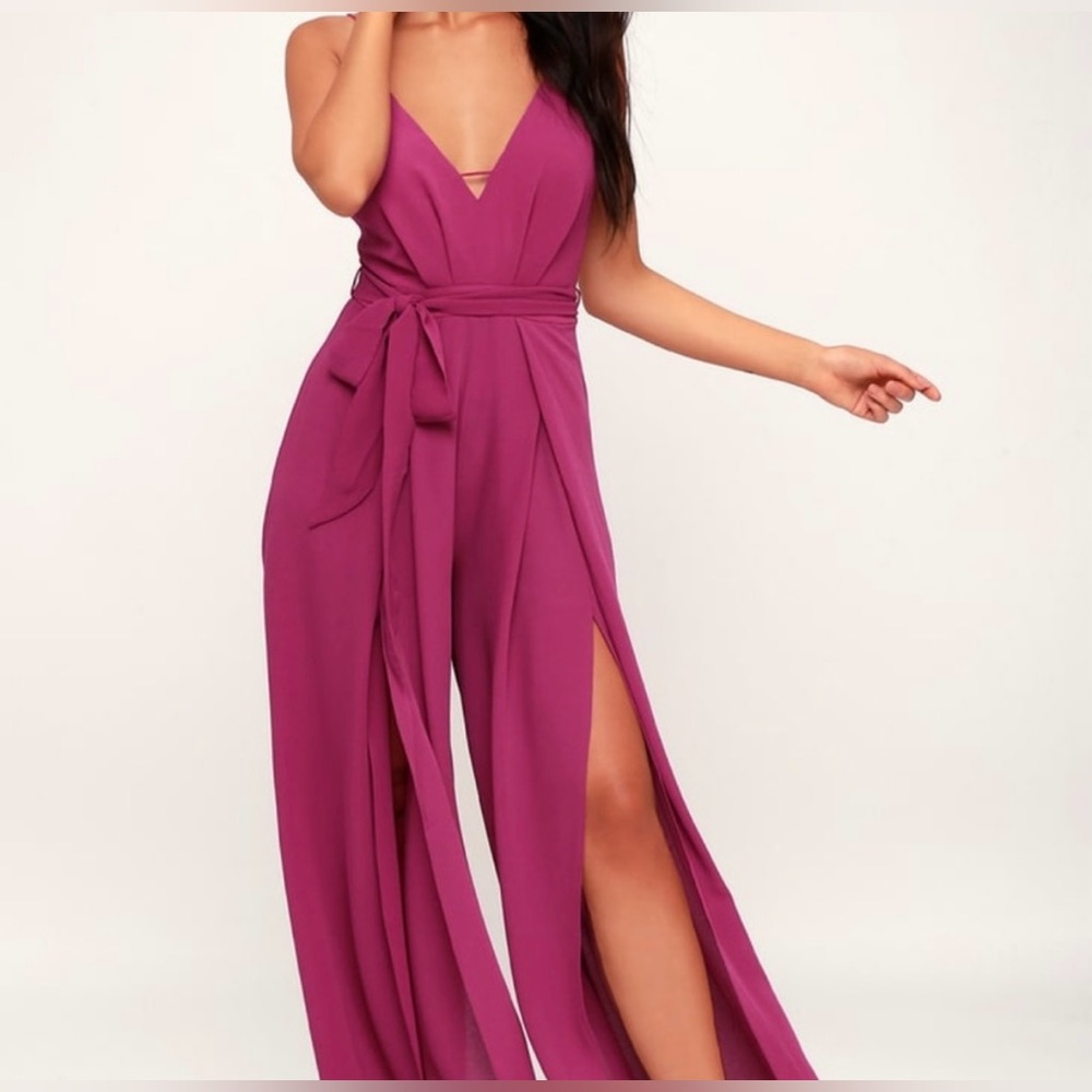Lulu’s Fuschia Formal Jumpsuit